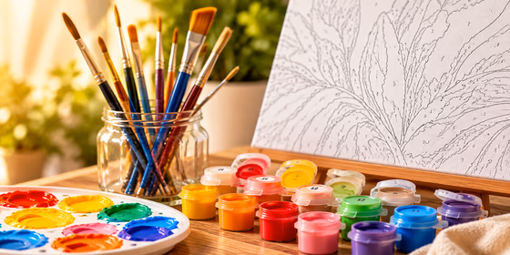 How to choose paints and brushes for paint by numbers